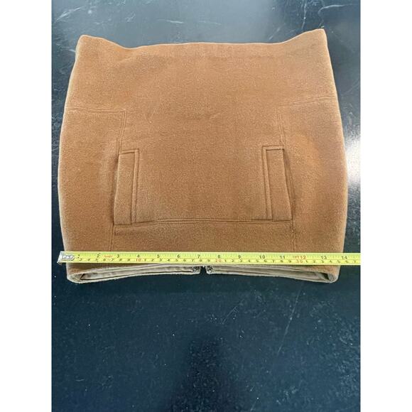 Ann Taylor LOFT Camel Tan wool A line skirt 2 - Picture 8 of 9